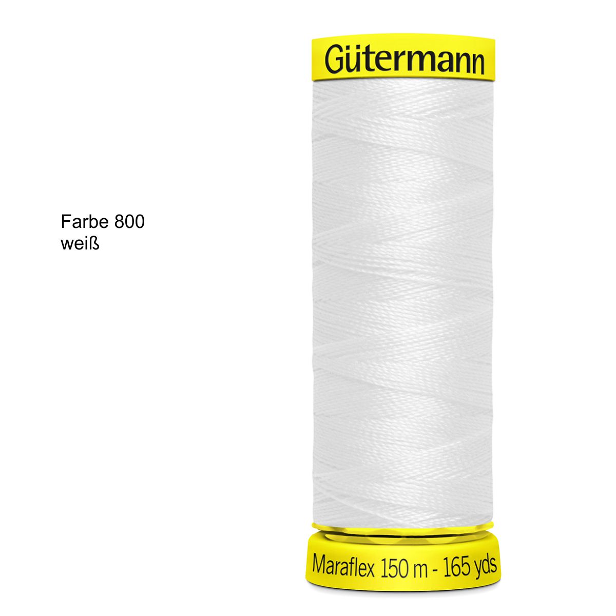 Gütermann Maraflex Elastic- Nähgarn 150m Farbe 800 weiß